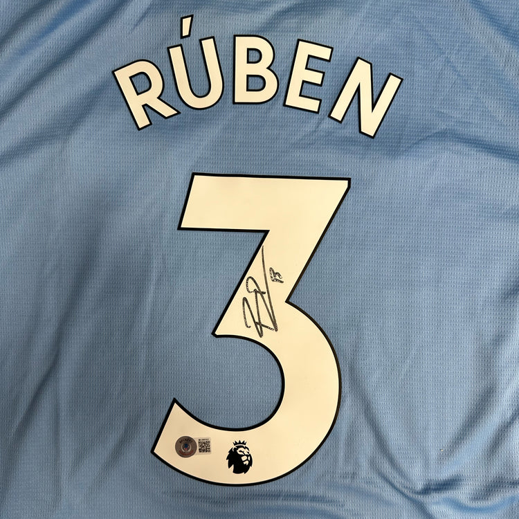 Ruben Dias Signed Manchester City Jersey #3 - Beckett COA