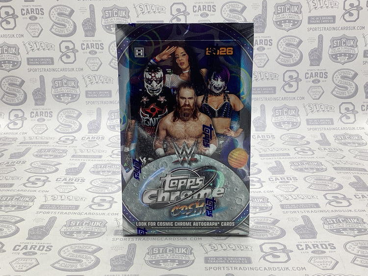 2026 Topps Cosmic Chrome WWE Wrestling Hobby Box - Sports Trading Cards UK