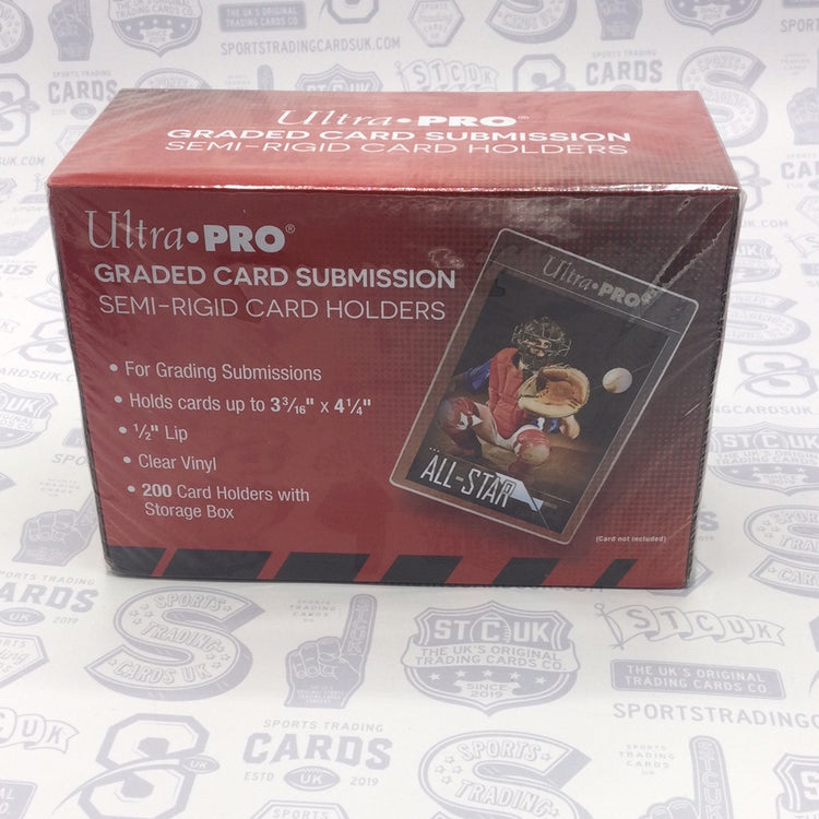 Ultra Pro Semi-Rigid Card Holder 200 Pack Box With 1/2" Lip
