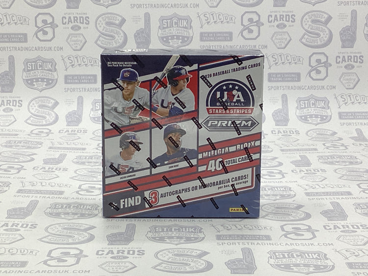2026 Panini USA Stars & Stripes Prizm Baseball Mega Box