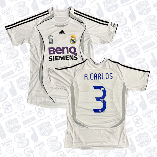Roberto Carlos Signed Real Madrid Jersey #3 - Beckett COA