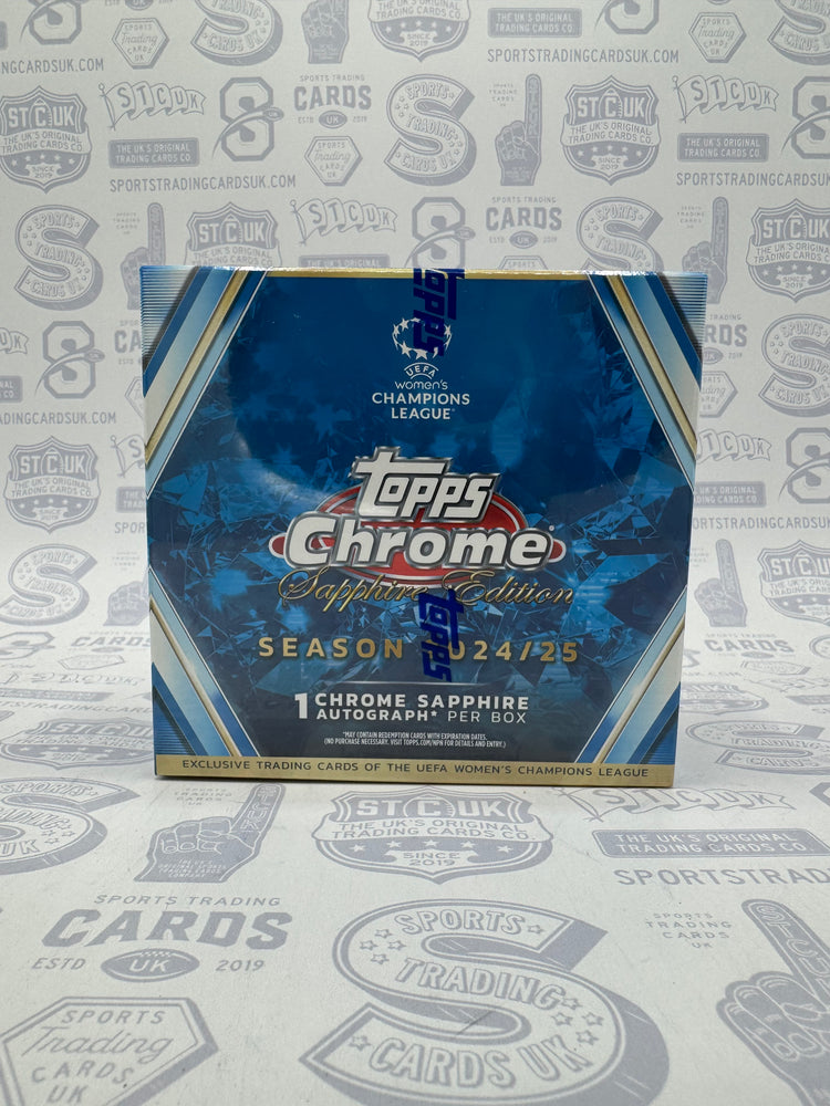 2024-25 Topps Chrome Sapphire UEFA Women's Champions League Hobby Box