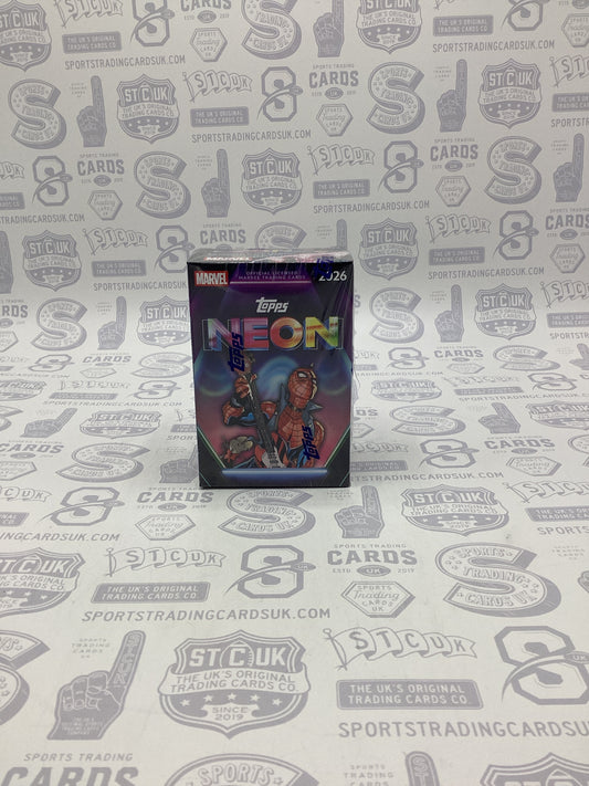 2026 Topps Neon Marvel Blaster Box - Sports Trading Cards UK