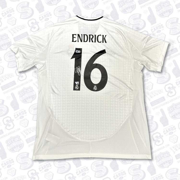 Endrick signed Adidas Real Madrid Jersey - Fanatics COA