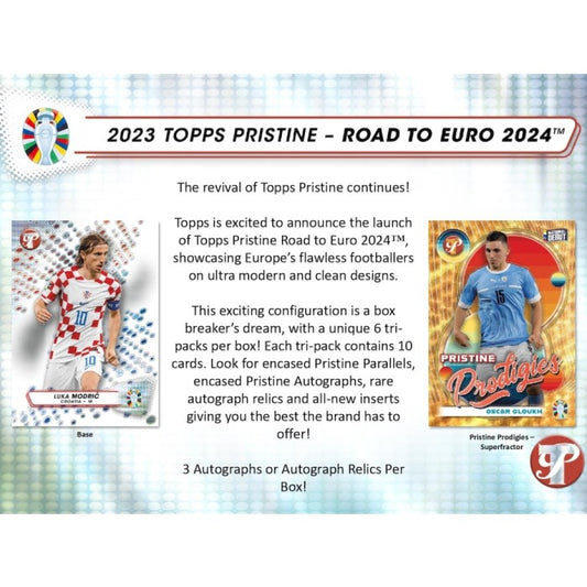 2023 Topps Road To Euro 2024 Pristine Soccer Hobby Box