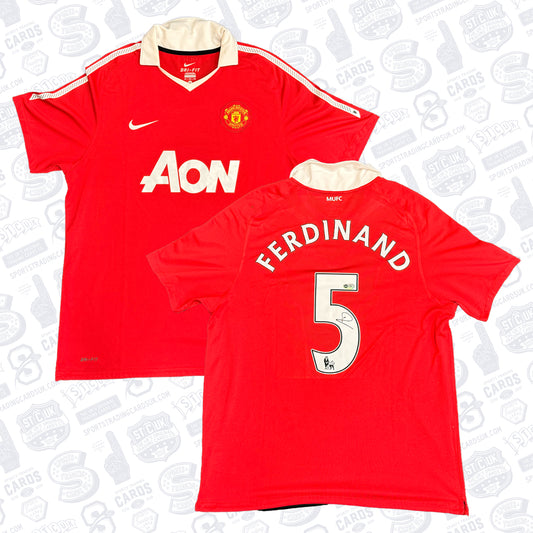 Rio Ferdinand Signed Manchester Untied Jersey
