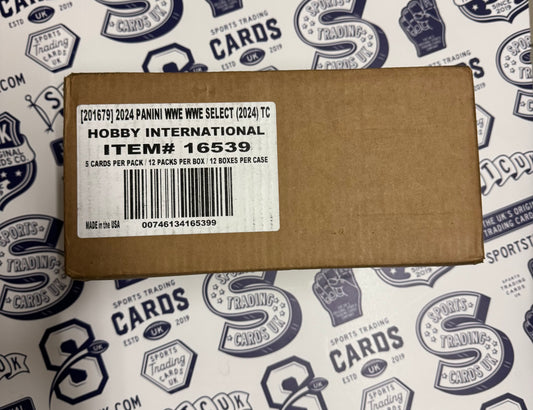 2024 Panini Select WWE Hobby International 12 Box Case