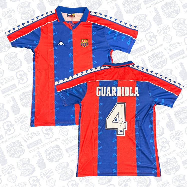 Pep Guardiola Signed Barcelona Jersey