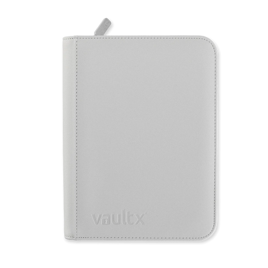 Vaultx 4 Pocket Exo-Tec Zip Binder White