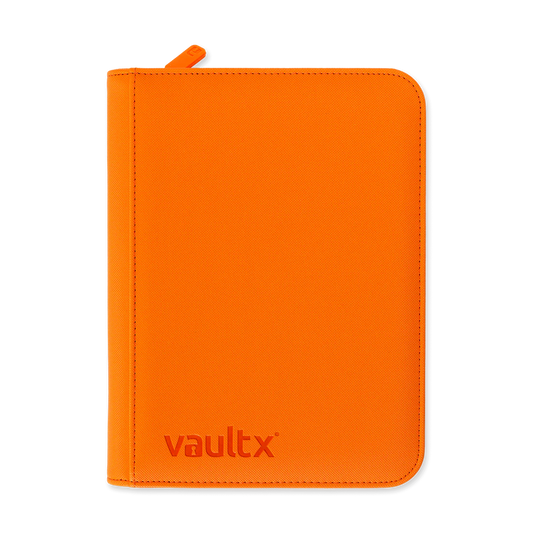 VaultX Exo-Tec 4-Pocket Zip Binder Just Orange
