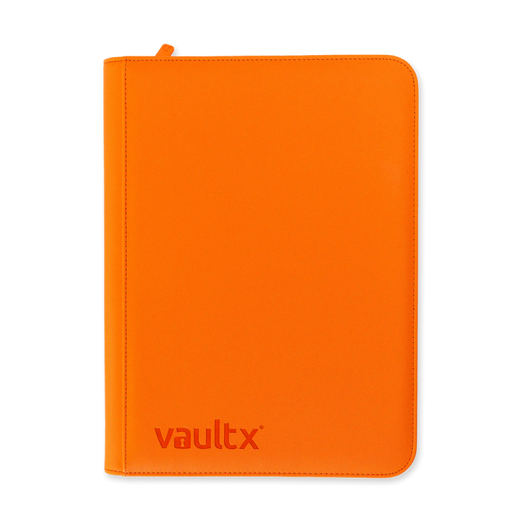 VaultX Exo-Tec 9-Pocket Zip Binder Just Orange