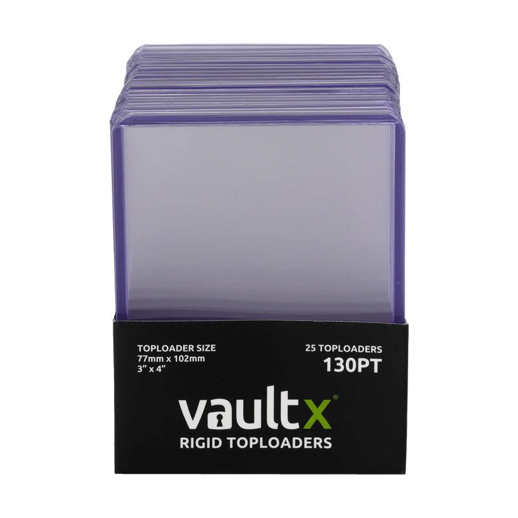 VaultX Rigid Toploaders 130pt (25 Pack)