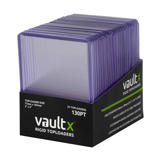 VaultX Rigid Toploaders 130pt (25 Pack)