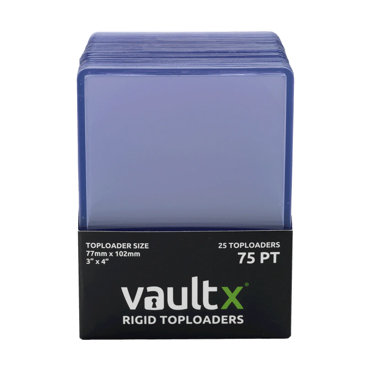 VaultX Rigid Toploaders 75pt (25 Pack)