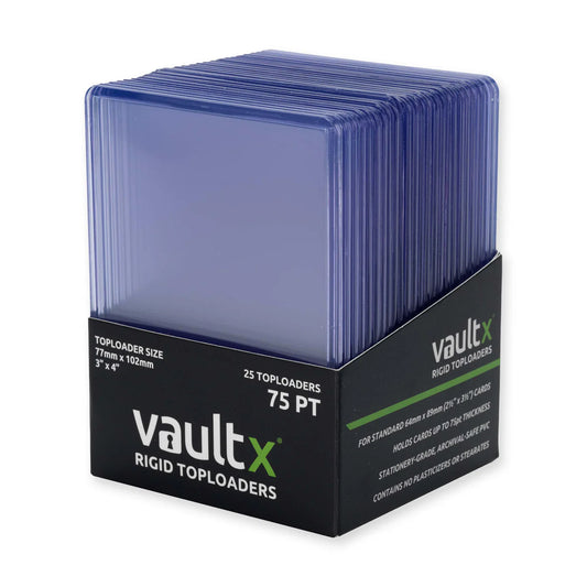 VaultX Rigid Toploaders 75pt (25 Pack)