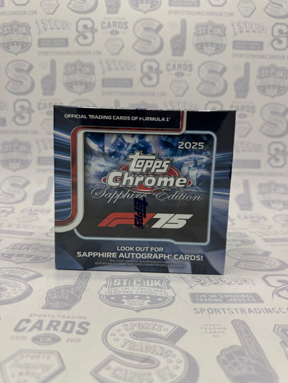 2025 Topps Chrome Formula 1 F1 Racing Sapphire Edition Box - Sports Trading Cards UK