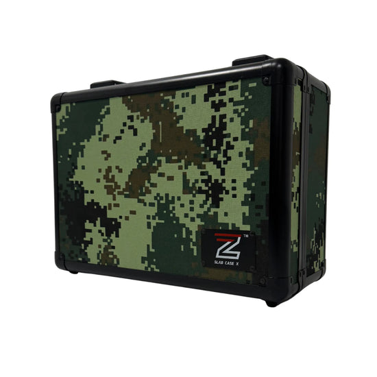 Zion Cases Slab Case X - Green/Brown/Tan Camo - Sports Trading Cards UK