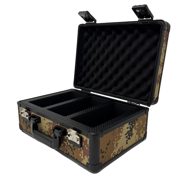 Zion Cases Slab Case X - Black/Tan/Brown Camo - Sports Trading Cards UK
