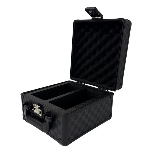 Zion Cases Slab Case 2 Row - Black Checkerboard Leather