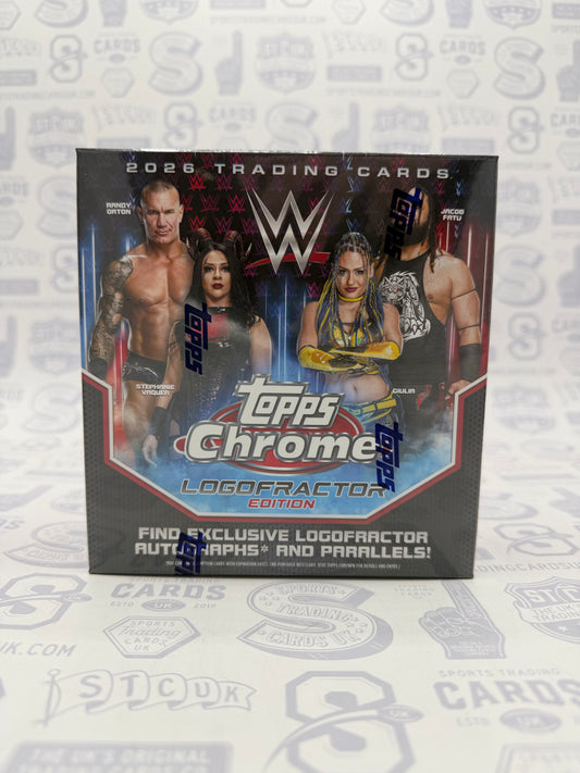 2026 Topps Chrome WWE Logofractor Edition Box