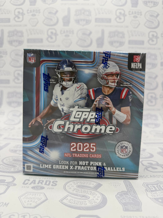 2025 Topps Chrome Football Mega Box