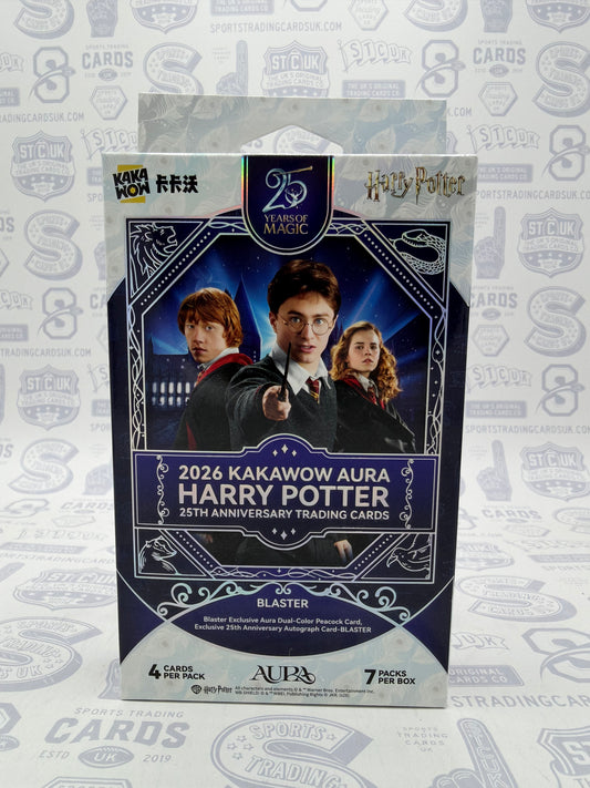2026 Kakawow Harry Potter Aura 25th Anniversary Blaster Box - Sports Trading Cards UK