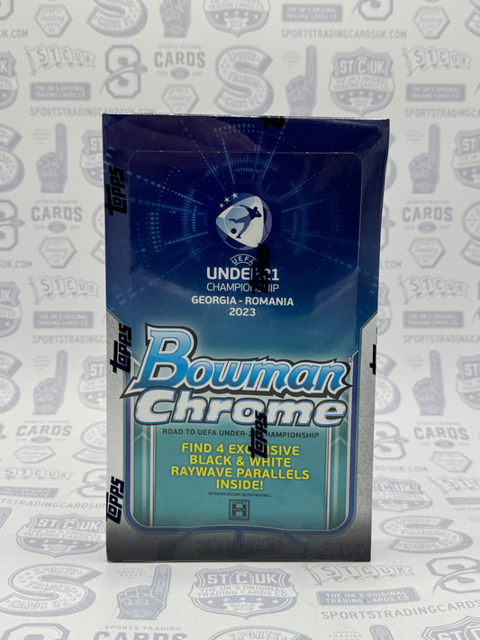 2022 Bowman Chrome Road to UEFA Under 21 European Championship Soccer Hobby Lite Box