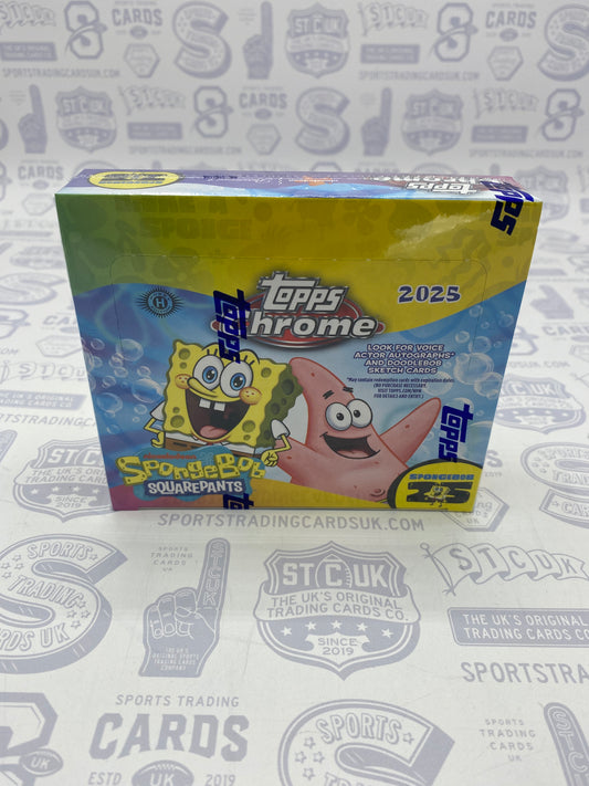 2025 Topps Chrome Spongebob 25th Anniversary Hobby Box