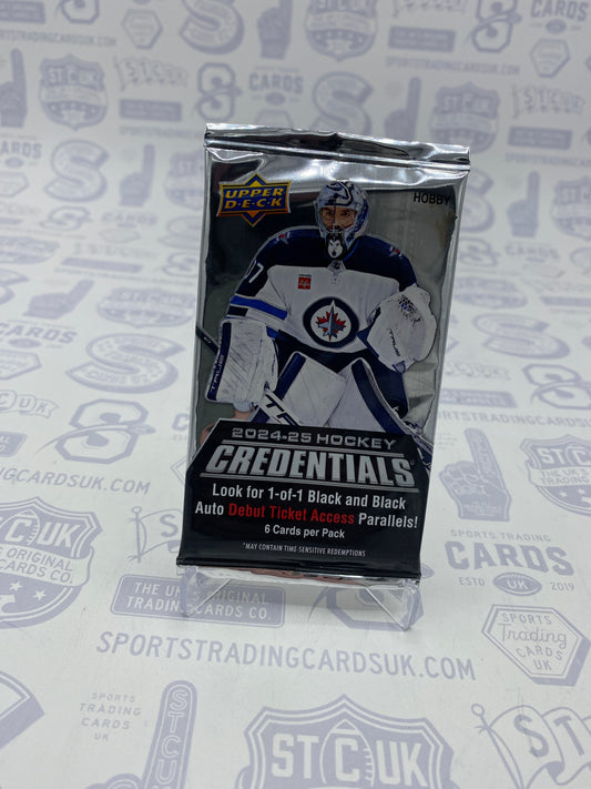 2024-25 Upper Deck Credentials Hockey Hobby Pack
