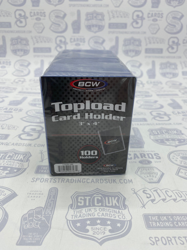 BCW 3x4 20pt Topload Card Holder - 100 Pack