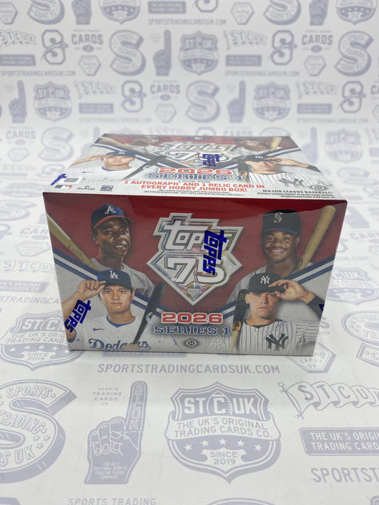 2026 Topps Series 1 Baseball Hobby Jumbo Box - Sports Trading Cards UK