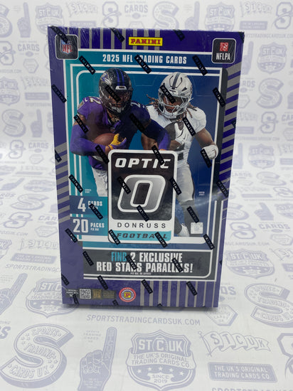 2025 Panini Donruss Optic Football Hobby International Box - Sports Trading Cards UK