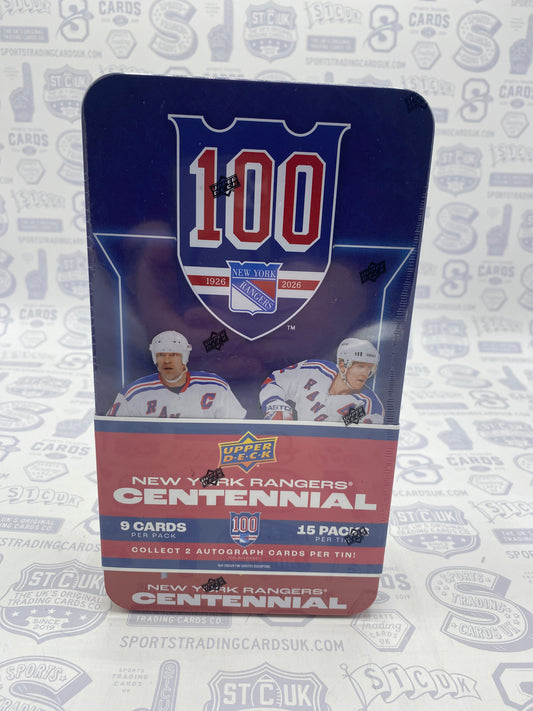 2025/26 Upper Deck New York Rangers Centennial Hockey Hobby Box - Sports Trading Cards UK
