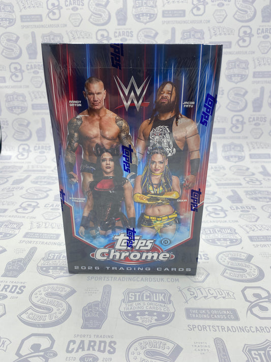 2026 Topps Chrome WWE Wrestling Hobby Box - Sports Trading Cards UK