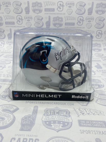 D.J. Moore Carolina Panthers Autographed Riddell Speed Mini Helmet - Sports Trading Cards UK
