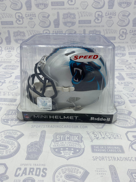 D.J. Moore Carolina Panthers Autographed Riddell Speed Mini Helmet - Sports Trading Cards UK