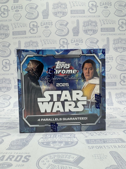 2025 Topps Star Wars Chrome Sapphire Edition Box