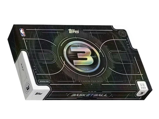 Pre Order - 2025-26 Topps Three Basketball Hobby Box - Sports Trading Cards UK