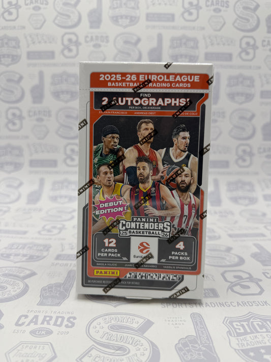2025-26 Panini Contenders EuroLeague Basketball Hobby Box