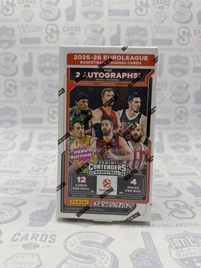 2025-26 Panini Contenders EuroLeague Basketball Hobby Box - Sports Trading Cards UK
