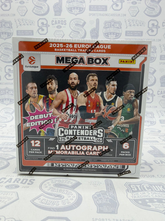 2025-26 Panini Contenders EuroLeague Basketball Hobby Mega Box