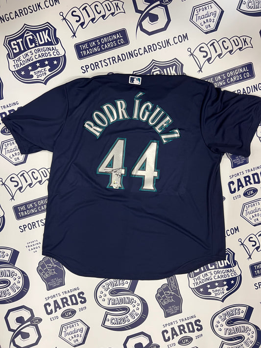 Seattle Mariners Nike Official Replica Home Jersey - Mens with Rodriguez 44  printing