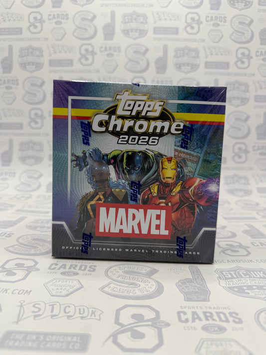 2026 Topps Chrome Marvel Comics Mega Box - Sports Trading Cards UK