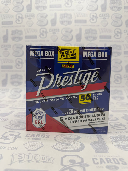 2025-26 Panini Prestige EFL Mega Box - Sports Trading Cards UK