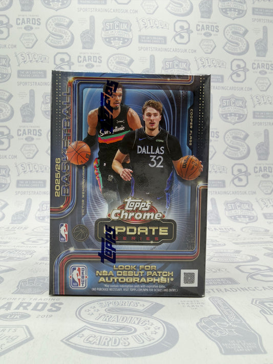 2025-26 Topps Chrome Update Series Basketball Blaster Box