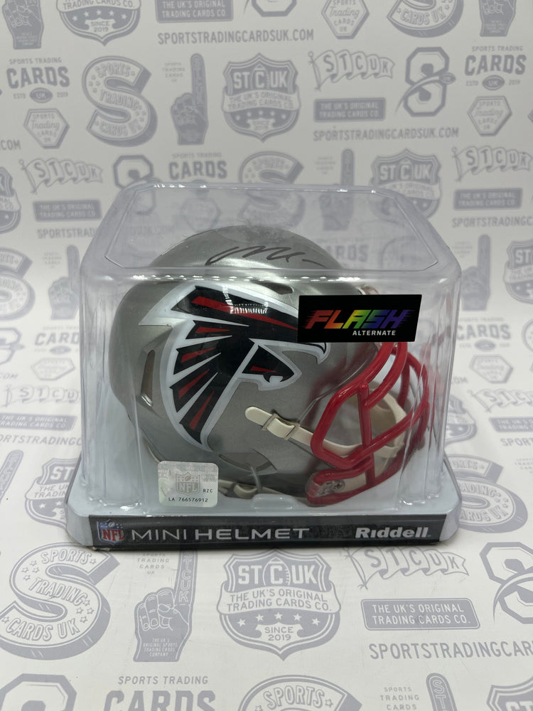 Michael Vick Atlanta Falcons Autographed Riddell Flash Speed Mini Helmet
