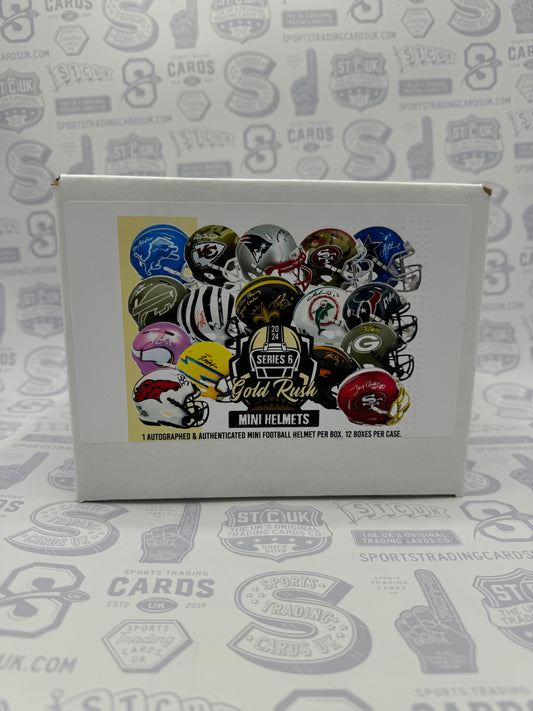2024 Gold Rush Autographed Mini Helmet Football Edition Series 6 Box
