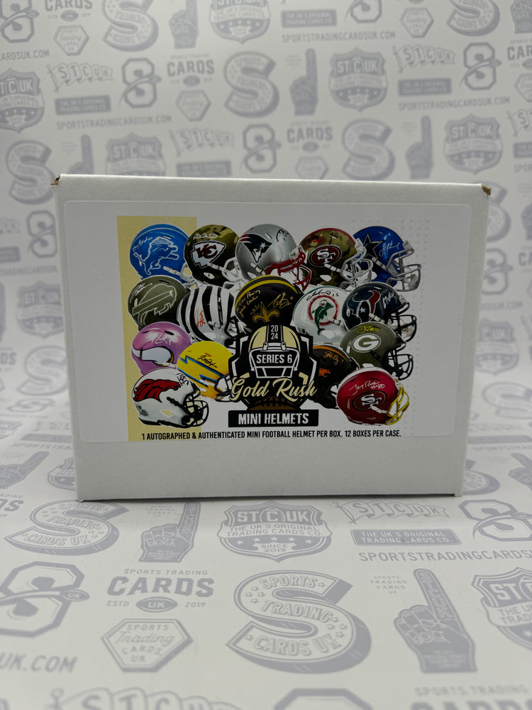 2024 Gold Rush Autographed Mini Helmet Football Edition Series 6 Box