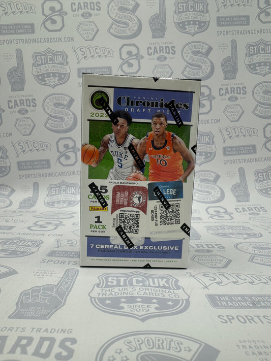 2022-23 Panini Chronicles Basketball Draft Picks Cereal Box