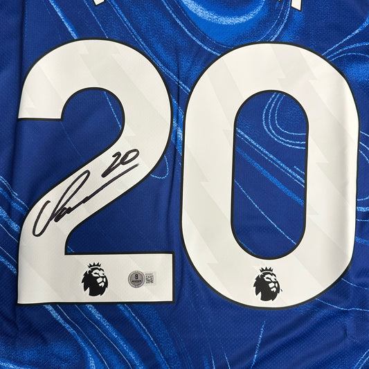 COLE PALMER SIGNED CHELSEA HOME SOCCER JERSEY #20 – BECKETT COA